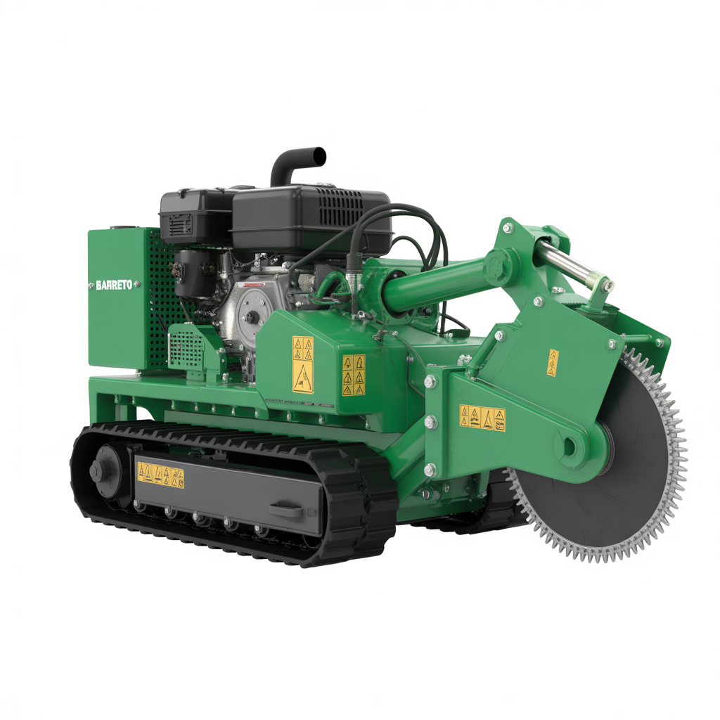 Home ideogram v3.0 barreto 30 sg tracked stump grinder machine bright green metal body color 54ae54 0